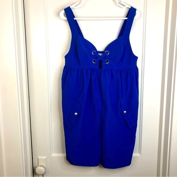 Opening Ceremony Pants - Opening Ceremony maternity royal blue short jumper size L